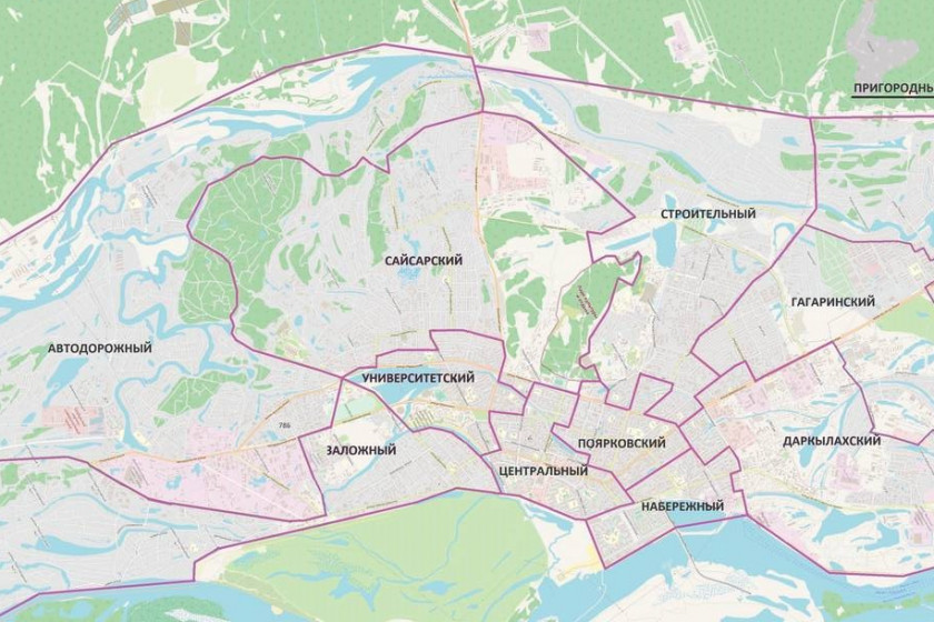 Схема одномандатных избирательных округов по выборам народных депутатовРеспублики Саха (Якутия)
